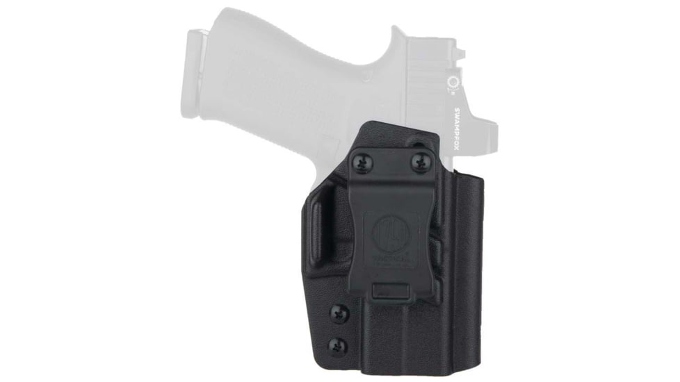 1791 Gunleather Kydex IWB Holster, Glock 43X MOS, Left Hand, Black, TAC-IWB-G43XMOS-BLK-L