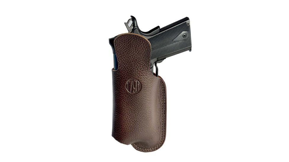 1791 Gunleather Optic Ready Light Bearing Fair Chase IWB Holster, Size 4, Right, Brown, ORLBFCD4BRWR