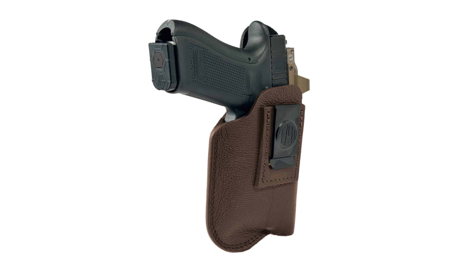 1791 Gunleather Optic Ready Light Bearing Fair Chase IWB Holster, Size 5, Right, Brown, ORLBFCD5BRWR