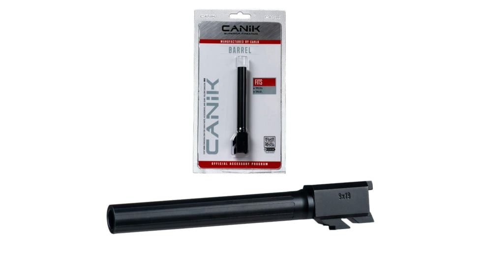 Century Arms Canik Steel Drop in Barrel for Select Canik Pistols Fluted Full Size Black EBCC7B7B, YCPACN0028
