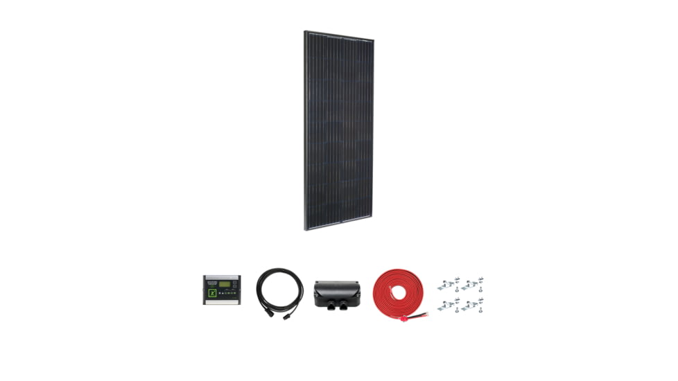 Zamp Solar Legacy Black 190 Watt Deluxe Kit, Black, One Size, KIT1023