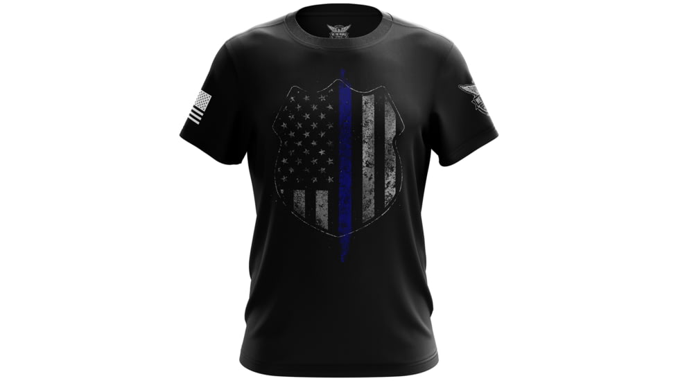 We the People Holsters Thin Blue Line Flag Short Sleeve Shirt 39374E35, 4502633414754