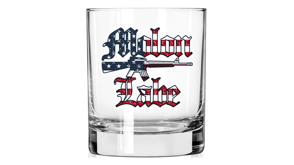 2 Monkey Trading Molon Labe America Glass Whiskey Glass, 11oz, 2M1022184S