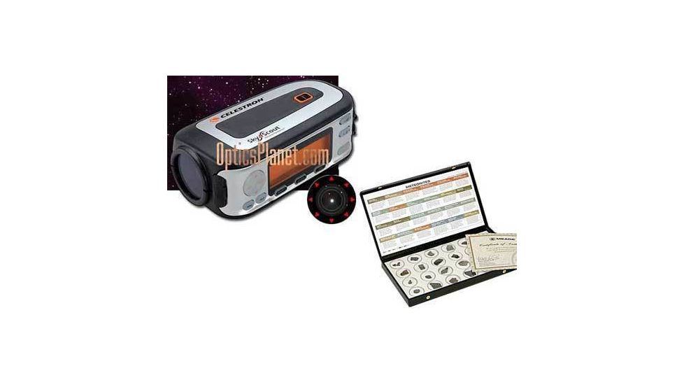 2-PC Astronomy Gift Package Celestron SkyScout Meade Meteorite Kit