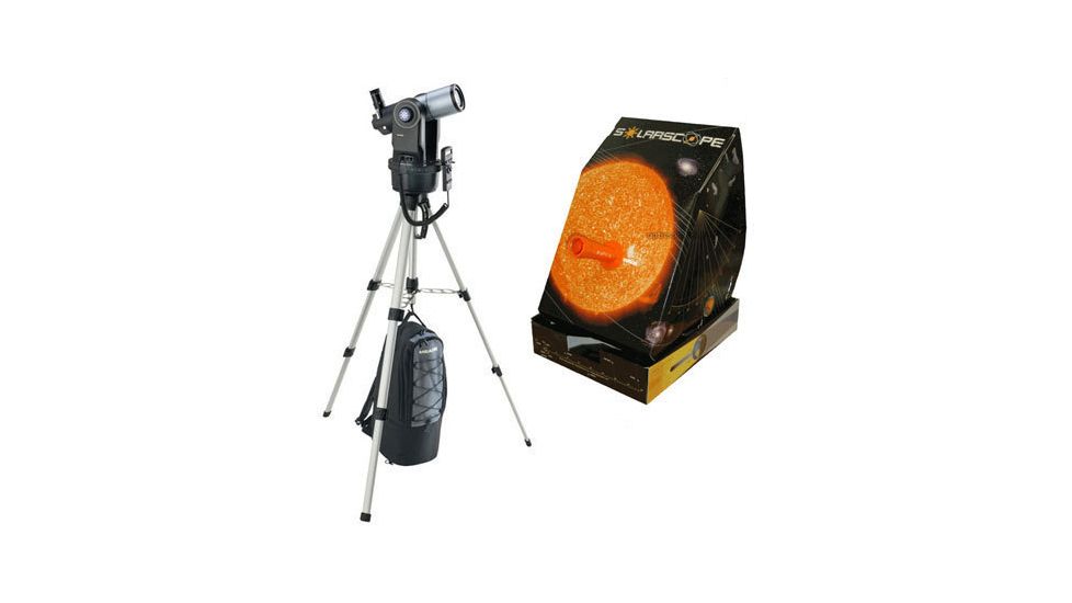 2-PC Fun Space Exploration Gift Package - Meade ETX-60 Altazimuth GO TO Telescope 0605-04-21 and Solarscope Standard Solar Scope 04P101