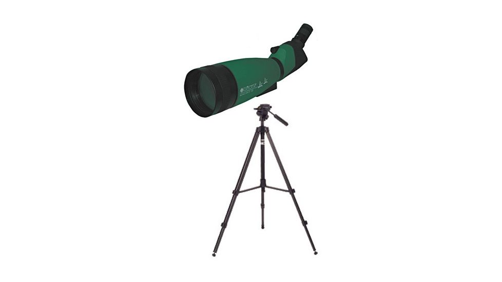 2-PC Nature Scene Package - Konus Konuspot 20-60x100 Zoom Spotting Scope 100mm and Bushnell Master Tripod 60'' 784010