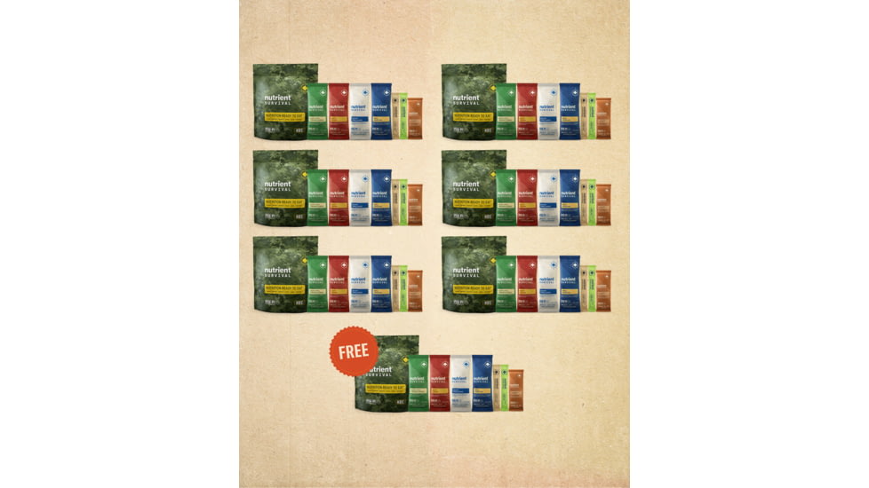 Nutrient Survival Nre &amp;Verbar; Nutrition Ready To Eat - Bravo 7-Pack 67DA651F, 7300126638238