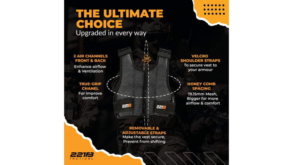221B Tactical Maxx-Dri Vest 5.0 Body Armor Ventilation