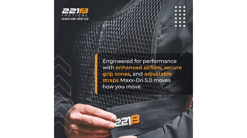 221B Tactical Maxx-Dri Vest 5.0 Body Armor Ventilation