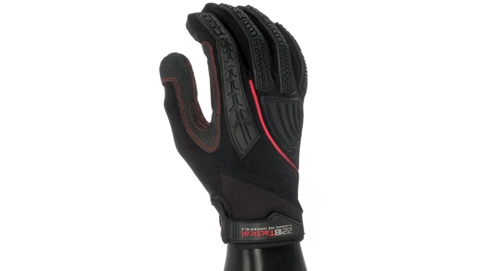 221B Tactical Guardian HDX Level 5 Cut Resistant Gloves, Red/Line, Extra Small, 663516113512