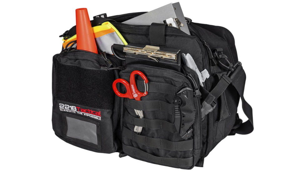 221B Tactical Hondo Police Patrol Bag, 30 Liters, 10in W x 18in L x 10in D, Black, One Size, HDPPB