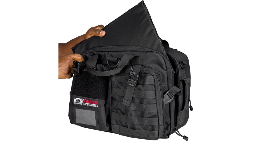 221B Tactical Hondo Police Patrol Bag, 30 Liters, 10in W x 18in L x 10in D, Black, One Size, HDPPB