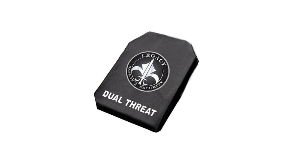 221B Tactical Legacy Dual Threat Level IIIA Armor Plate, Black, 6x6, LSSLIIIA6X6-BLK