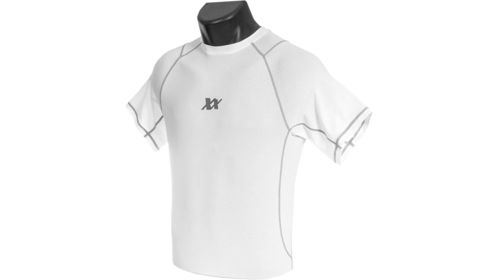 221B Tactical Maxx-Dri Silver Elite T-Shirt, White/Silver, Large, MDSETS-L-WHT/SLV