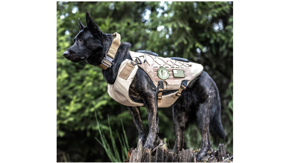 221B Tactical Titan Vest - K-9 Harness, Desert Tan, TTNV-DTT