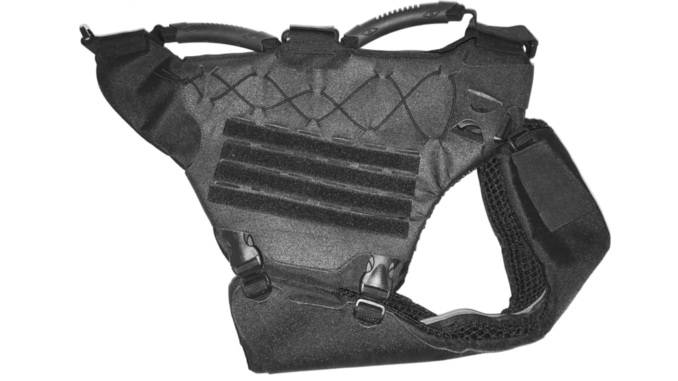 221B Tactical Titan K-9 Harness w/ Level IIIA K-9 Body Armor Vest, Black, Medium, 616621416191