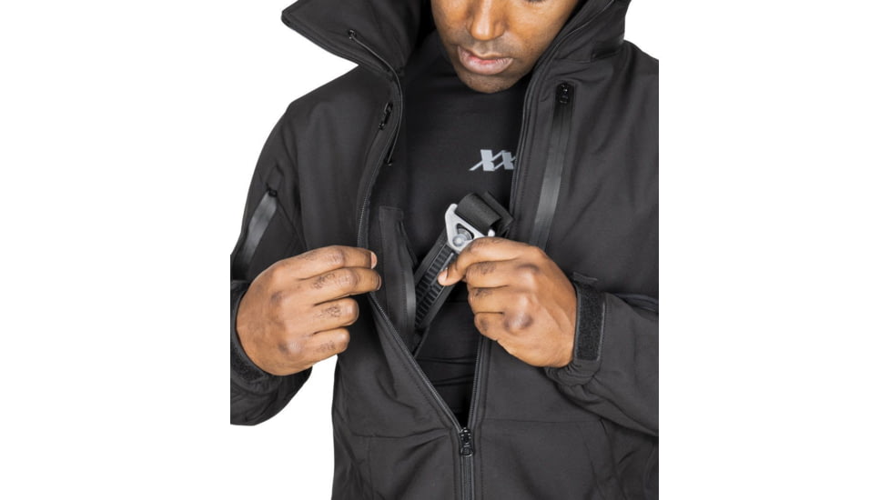 221B Tactical Tradecraft Tactical EDC/CCW Jacket 2.0 w/ Level IIIA Back Panel Only - Men's, Small, Black, TRDJKT20BPO-S-BLK