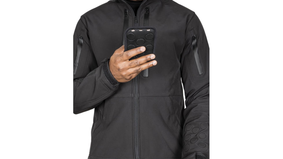 221B Tactical Tradecraft Tactical EDC/CCW Jacket 2.0 w/ Level IIIA Back Panel Only - Men's, Small, Black, TRDJKT20BPO-S-BLK