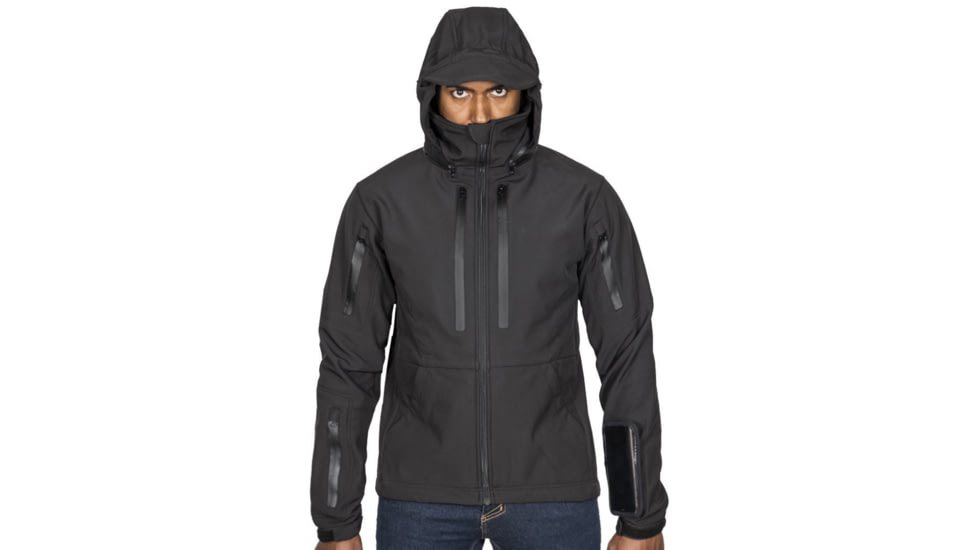 221B Tactical Tradecraft Tactical EDC/CCW Jacket 2.0 w/ Level IIIA Back Panel Only - Men's, Small, Black, TRDJKT20BPO-S-BLK