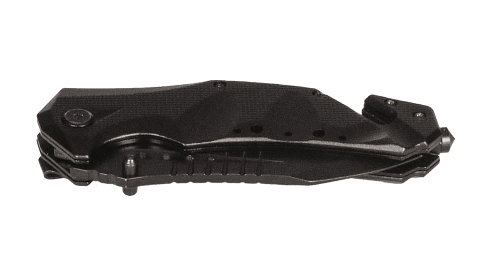 221B Tactical Vanquish First Responder RFX Tool - Assisted Opening Folding Knife, 440C Stainless Steel Blade, Black, VNQ-FRX-OS-BLK