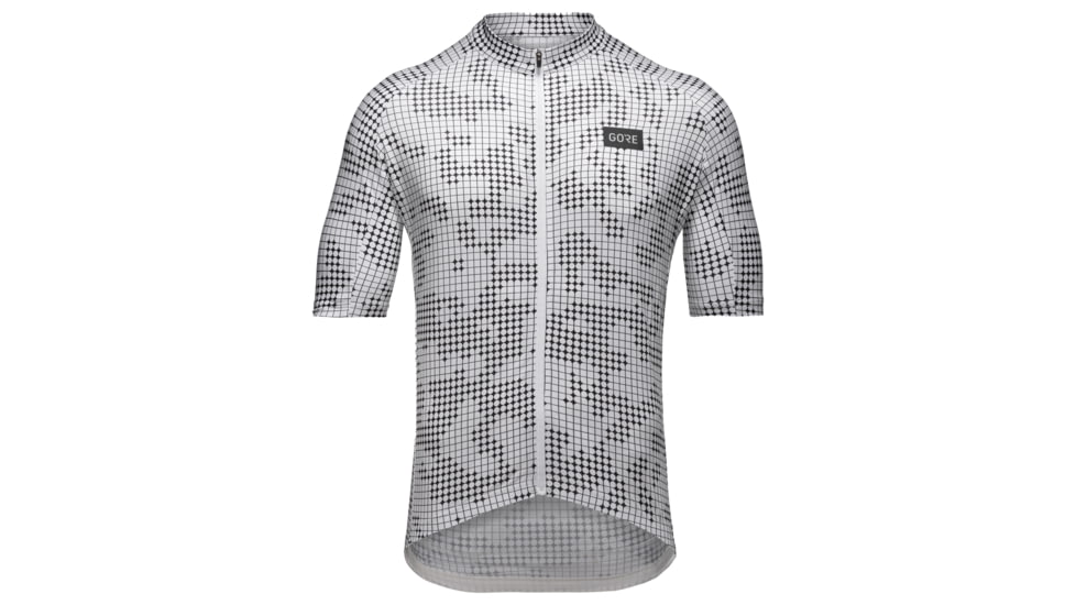 GOREWEAR Camo Grid Cycling Jersey Mens in White XL Form fit 8C33A640, 100934-0100-XXL