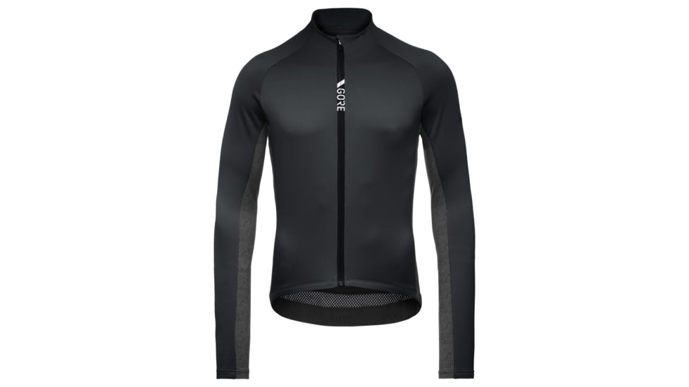 GOREWEAR Mens C5 Thermo Cycling Jersey in Black/Terra Grey Large Form fit 090B75EF, 100641-990R-XL
