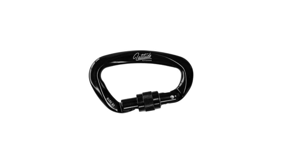 Latitude Outdoors Latitude Standard Carabiner, Black/White, One Size, RCD-SC