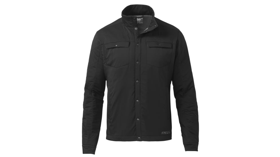 KUIU Base Camp Insulated Snap Shirt - Mens, Black, 3XL, Toray, Adult, Male, 7469186318494