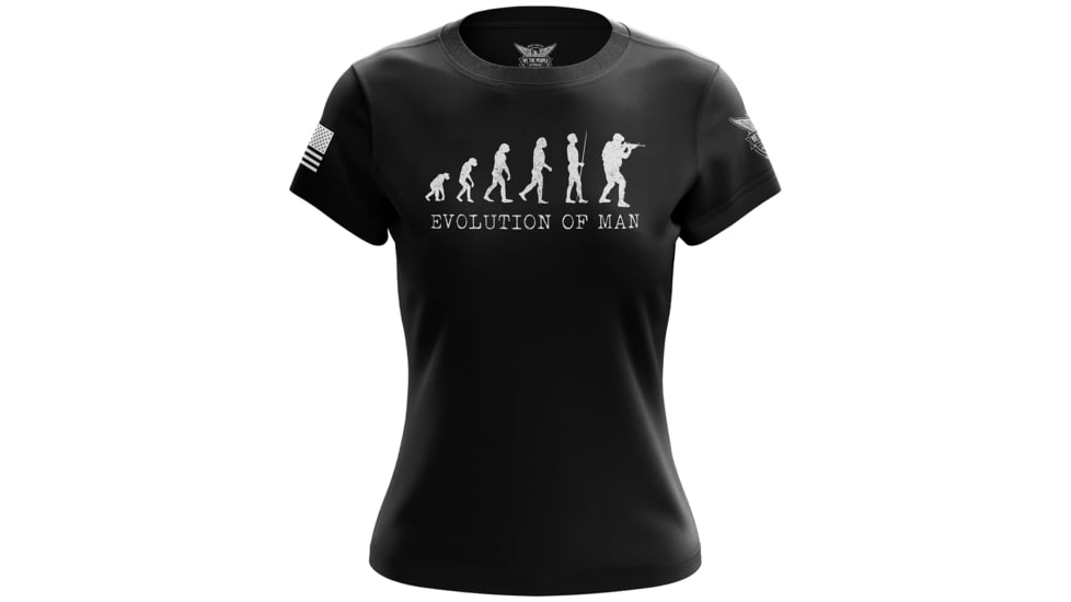 Wethepeopleholsters.Com Evolution of Man Womens Short Sleeve Shirt, evolution-of-man-womens-short-sleeve-shirt