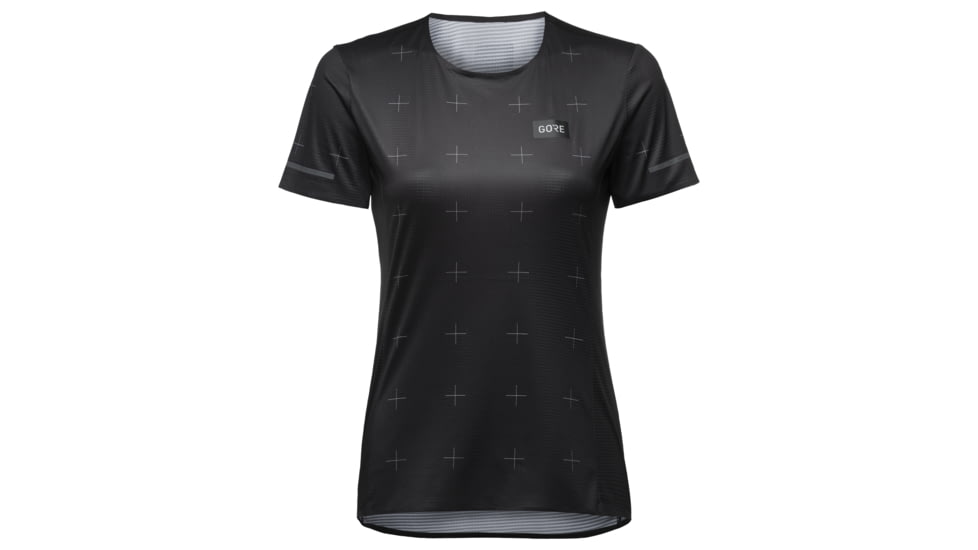 GOREWEAR Contest Daily Running Tee Womens in Black Small 4-6 Slim fit 9EFA2AAD, 100888-9900-38