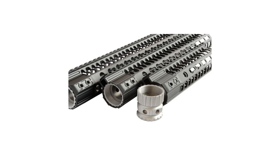 2a Armament 2a Bl-rail Key-mod 15'' Black Titanium Barrel Nut Ar-15
