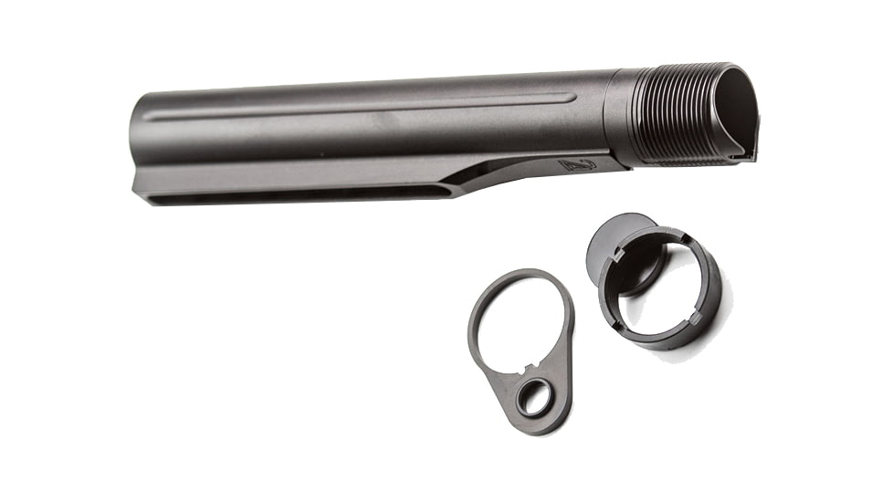 2A Armament 8 Position Billet Buffer Tube, AR10, Mil Spec, Black, 2A-BTA8-1
