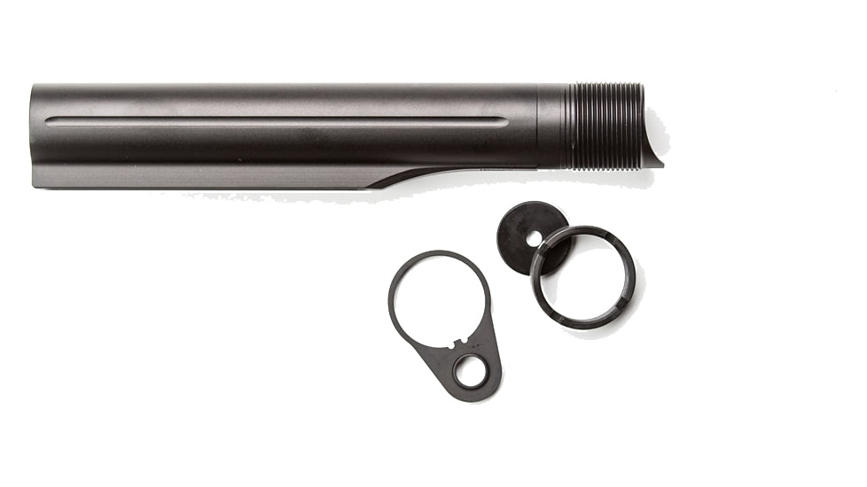 2A Armament 8 Position Billet Buffer Tube, AR10, Mil Spec, Black, 2A-BTA8-1
