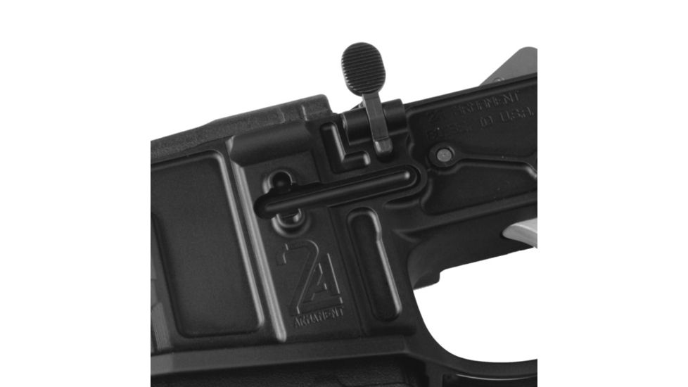 2A Armament AL Mag Catch Assembly - Pocketed, Black, Milspec, 2A-MCA-P1