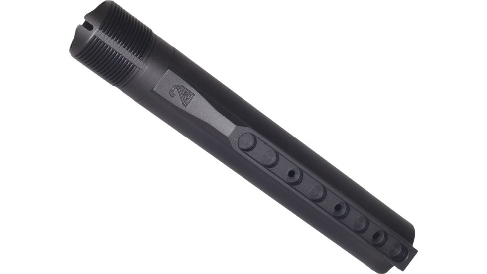 2A Armament AR15 Billet Buffer Tube, Black, Mil Spec, 8 position, 2A-BTU6-1, EDEMO3