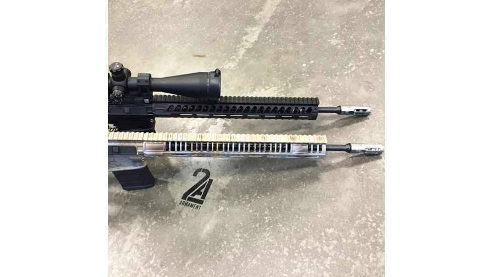 2A Armament M-LOK Xanthos Vertical Cut 308 Rail, Black, 15in, 2A-XRVC-15
