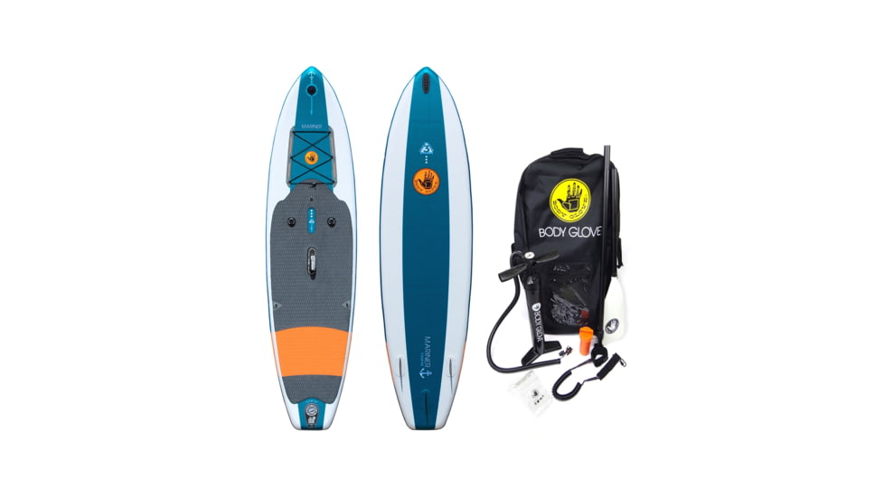 Aquapac Mariner 11 Fishing Inflatable Paddle Board - Emerald/Orange 8932D0FA, 11 ft, Emerald/Orange, ISUP18MAR-EMOR-11/FT