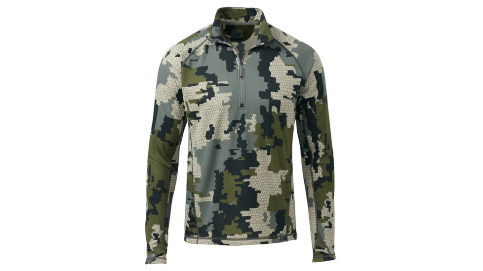 Kuiu Peloton 97 Fleece Zip Hunting Shirt - Men's, Verde, 3XL, Toray, Adult, Male, 6826863034526