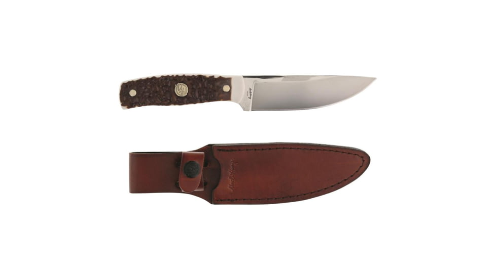 Uncle Henry Next Gen 191UH Fixed Blade Knife, 4.75in, Stainless Steel, Bowie, Staglon Handle, Box, 1209466
