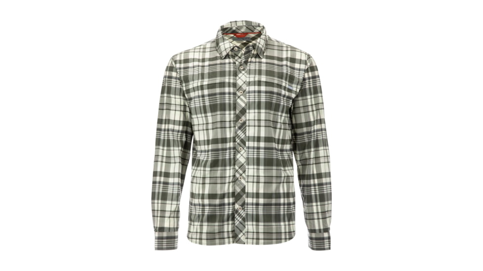 Simms Fishing Products Ms BugstopperAR LS Fishing Shirt C3997B23, Steel Blue/Storm Ombre Classic Plaid, S, 13165-2020-20
