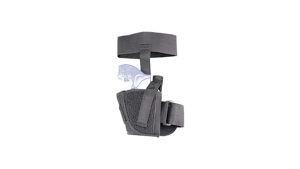 Uncle Mike's Ankle Holster 3-4" Barrel Med Auto .32-.380 Cal 8821, Available options Right Hand Ankle Holster 3-4in Barrel Med Auto .32-.380 Cal - Fits Inside Left Leg