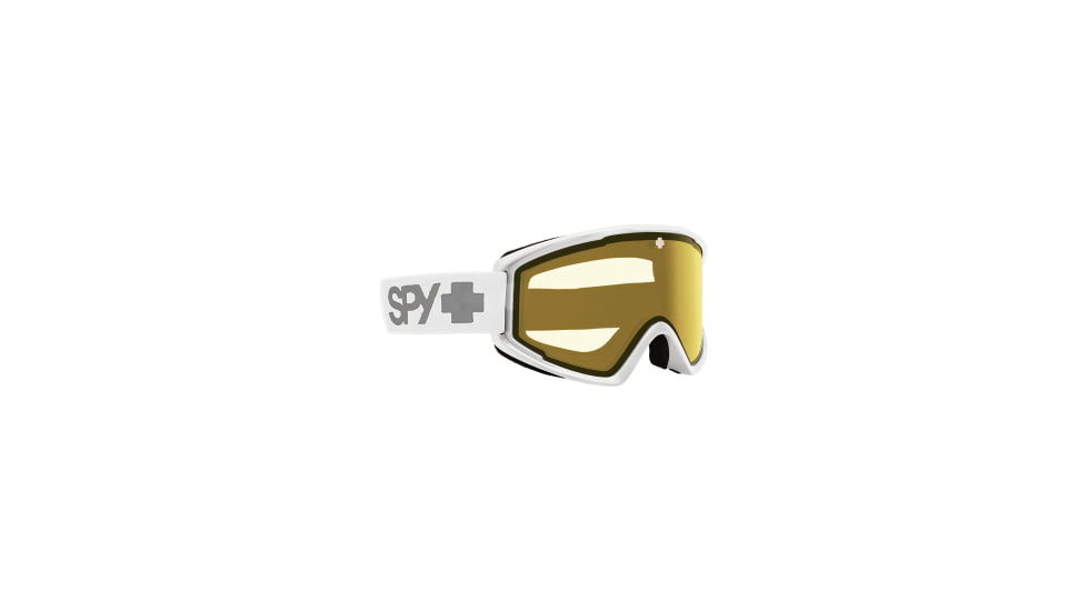 Spy Optic Crusher Elite Snow Goggles, White Frame, Yellow Lens, One Size, 153994
