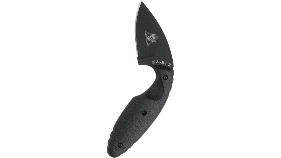 KA-BAR Knives Ka-Bar Original TDI Fixed Knife 2-3/10 Drop Point Blade Black with Sheath 426D4744, KY1480