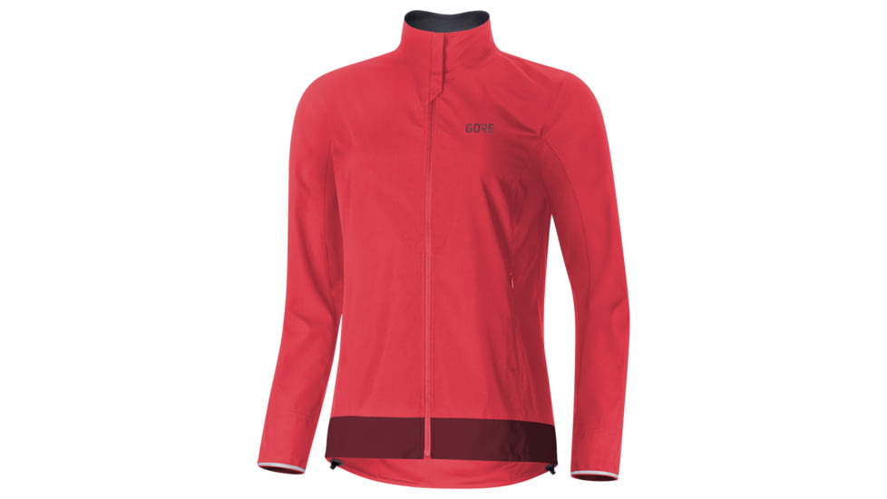 GOREWEAR C3 Womens WINDSTOPPERR Classic Cycling Jacket in Hibiscus Pink/Chestnut Red 2XS Slim fit Windproof 07063039, 100276-AKAJ-34