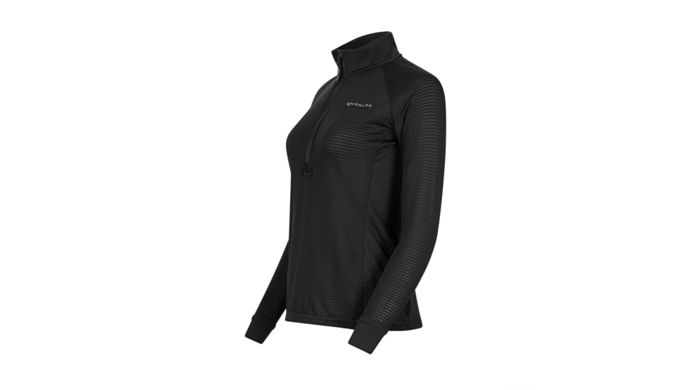 Forloh Womens Raider PolartecR Power GridTM Half Zip BD29D38D, Black, XL, 21831-BBB-XL