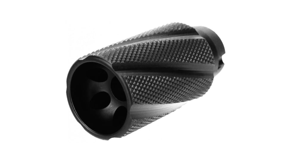 Tacfire Knurled Linear Compensator Flash &amp; Concussion Forwarder 7.62x39 14x1 LH Black 59A84800, EFMZ2023