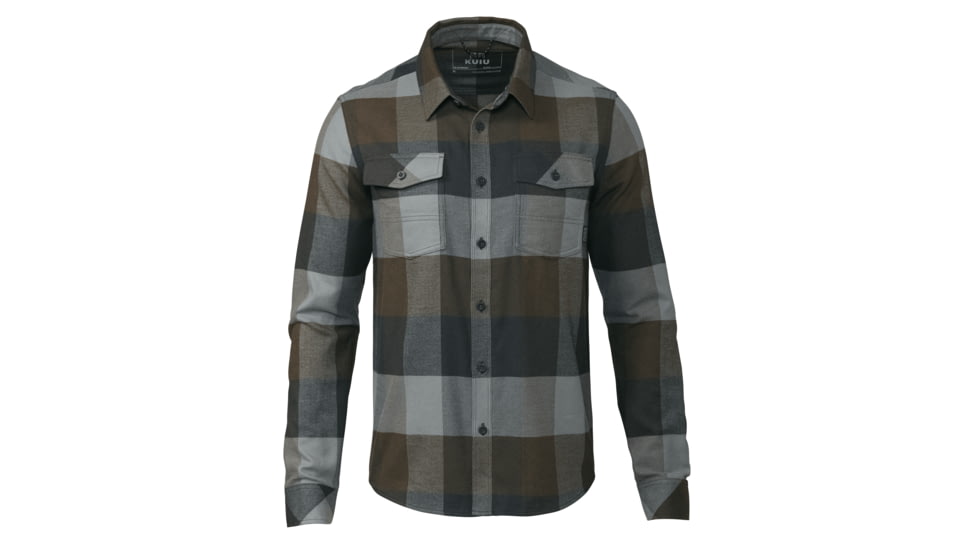KUIU Field Flannel Shirt - Men's, Vias Plaid, 3XL, Cotton, Adult, Male, 7462082445470