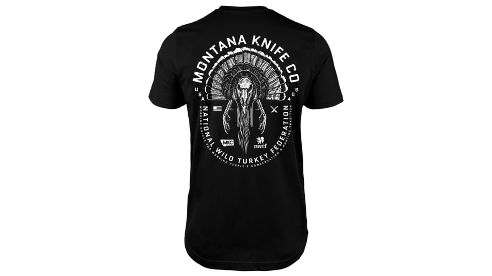 Montana Knife Company MKC X NWTF Collab Fundraiser Tee - Men's, Black/White, Small, MKC-000731