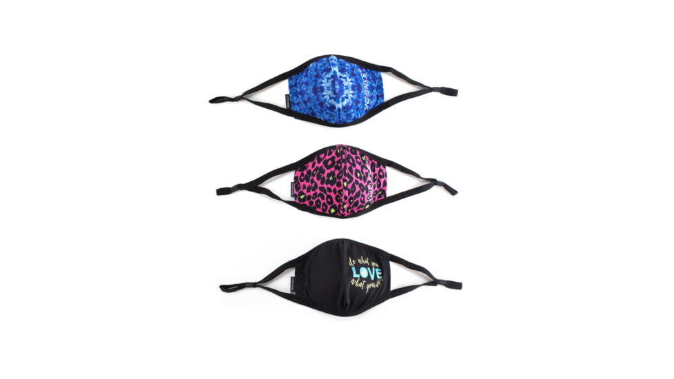 Body Glove Womens 3-Piece Face Mask Set - Tie Dye, Leopard, Love 9166ADFF, One Size Adult, Tie Dye, Leopard, Love, BWMSK-3MIX-PK3