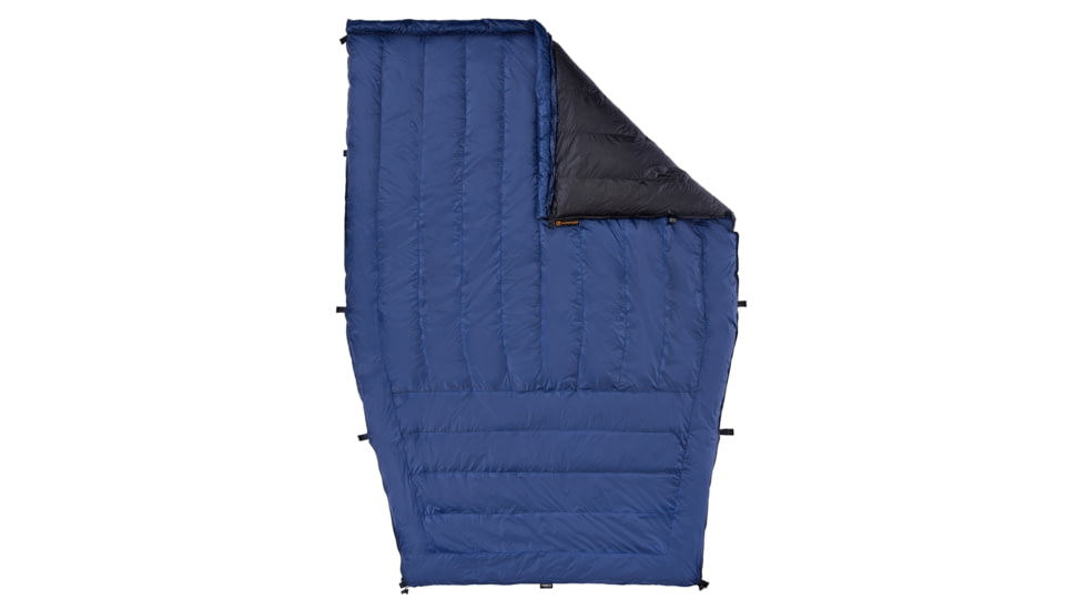 Featherstone Outdoor Moondance 25 Top Quilt Sleeping Bag Alternative, Regular/Regular, Navy/Grey, One Size, MOONTQ-850R NAVY/GREY